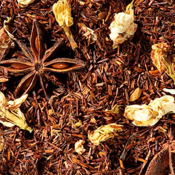 mezcla de te rooibos oriental night vainilla canela aromatizado